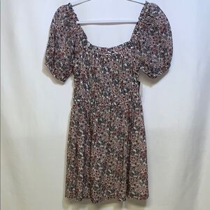 BP Puff Sleeve Floral Mini Dress